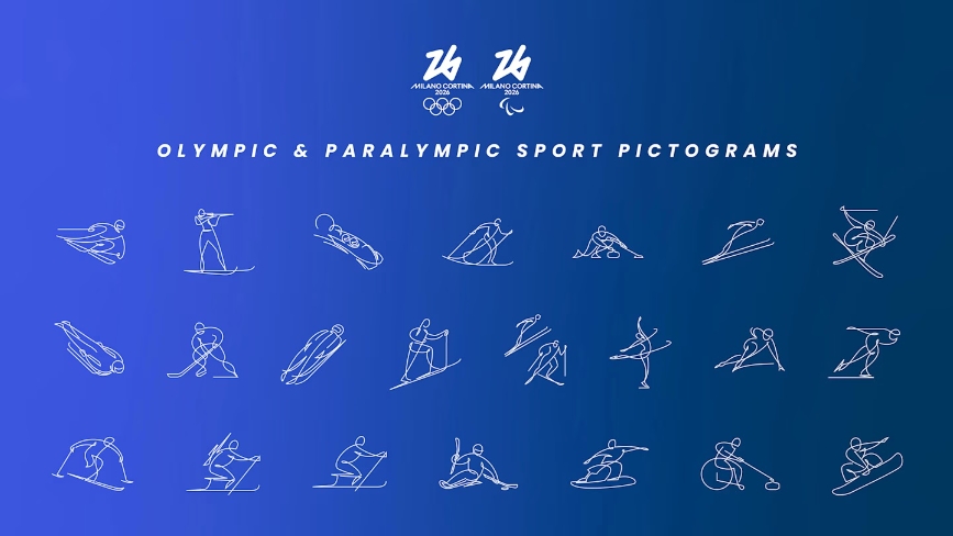 米兰2026冬奥会与冬残奥会体育图标正式发布：以